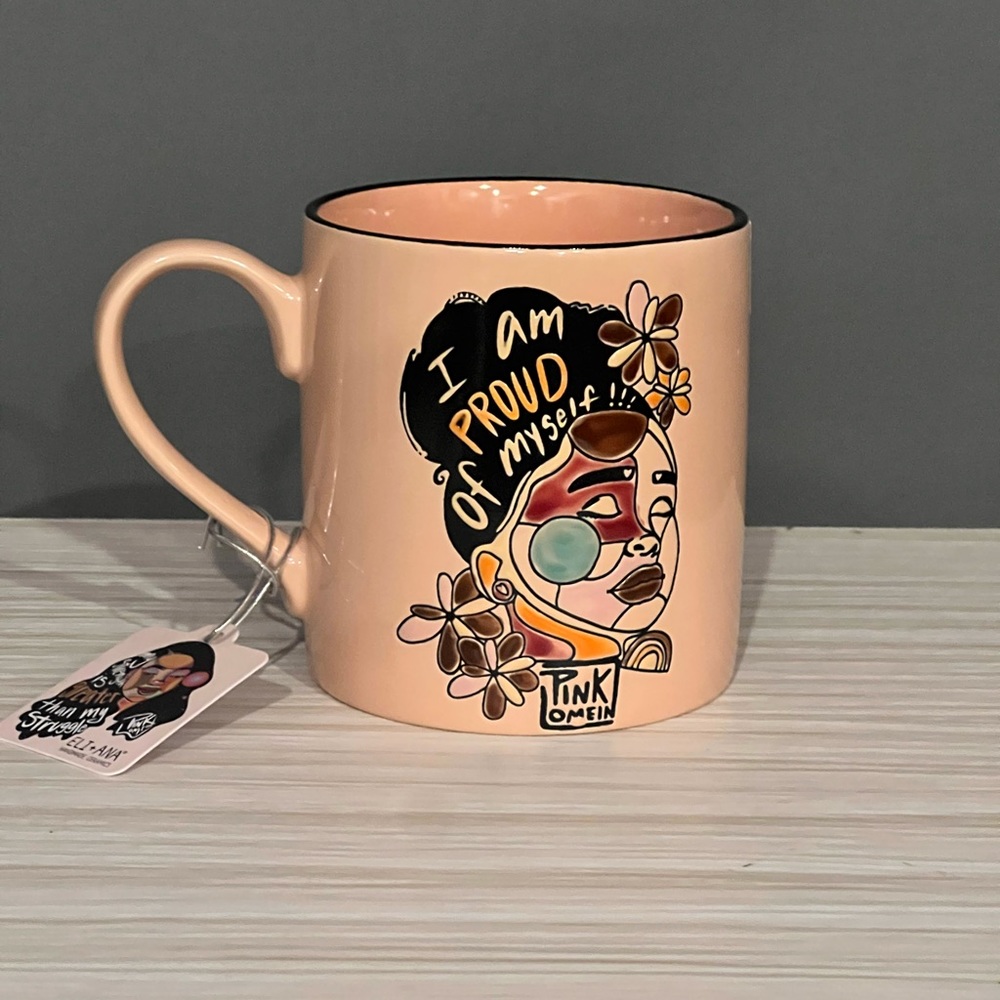 Pink Lomein Ceramic Cup